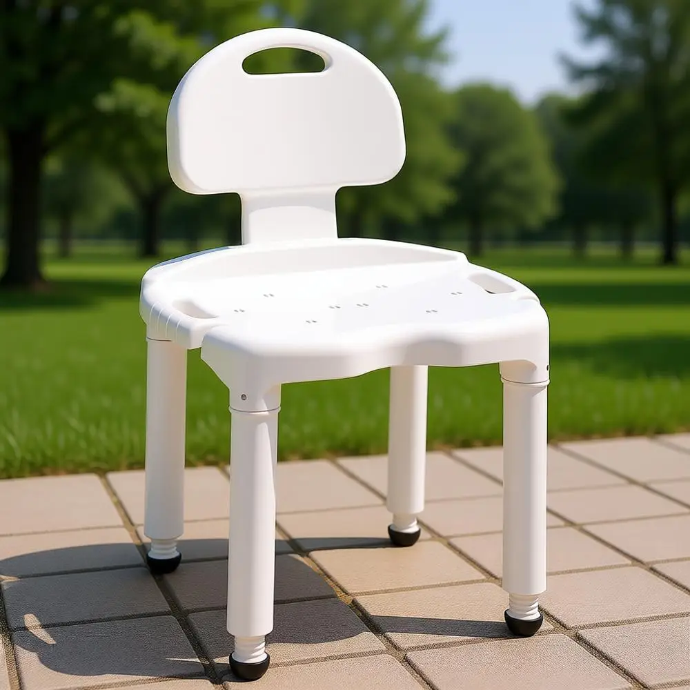 

Сиденье для душа и ванны с подлокотниками для пожилых, инвалидов и людей с травмами - выдерживает до 400 фунтов, произведено в США.