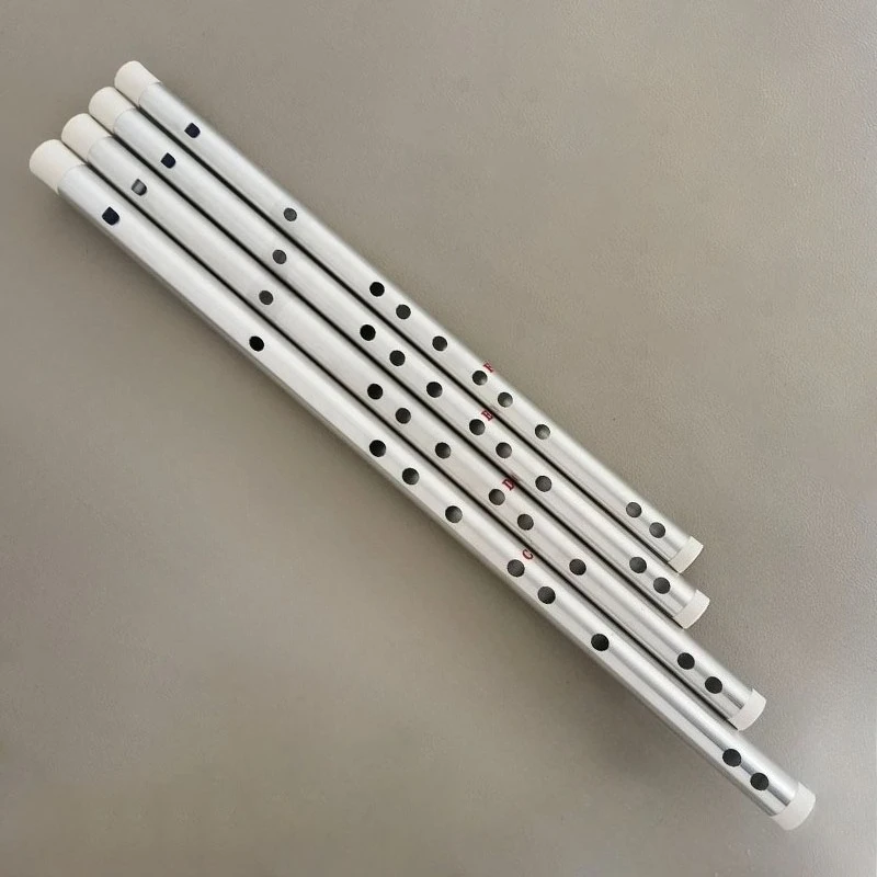 

Флейта из алюминиевого сплава для начинающих, портативная вертикальная флейта для практики, профессиональная флейта для игры, традиционный деревянный духовой инструмент
