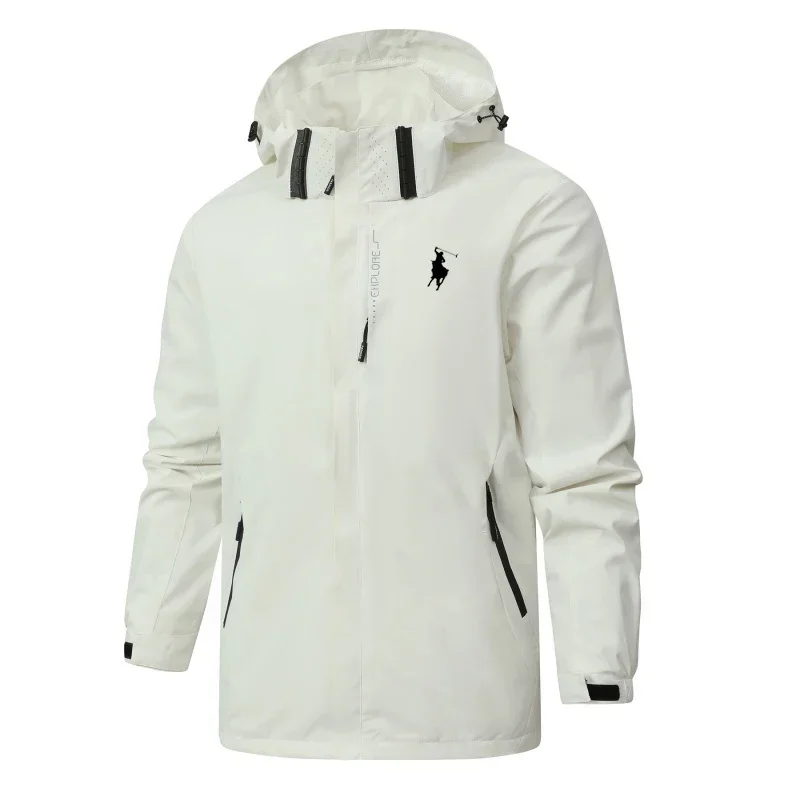 

2026 Men's Spring/Autumn New Style Casual Fashion Hooded Windproof and Waterproof Outdoor Jogging Fitness Sports Jacket