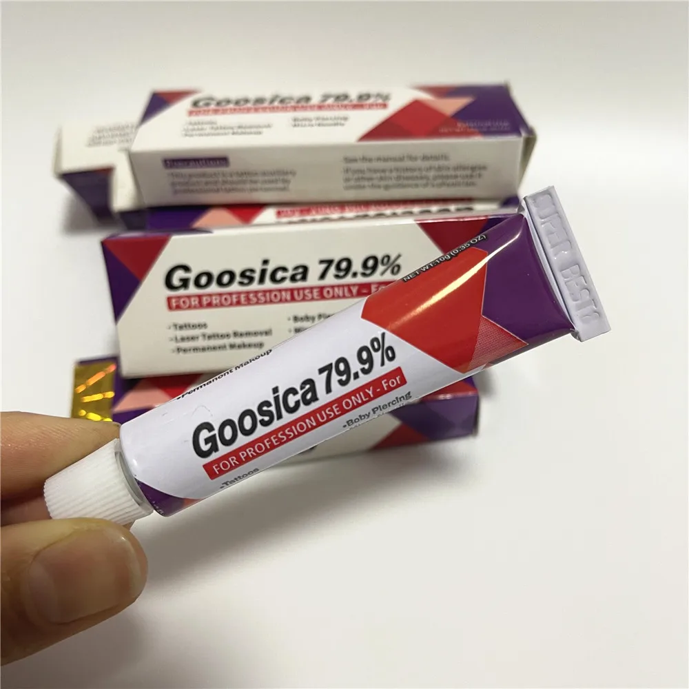 Оптовая продажа 799% Goosica Before Tattoo Cream для перманентного макияжа, микроблейдинга, бровей, губ, 10 г