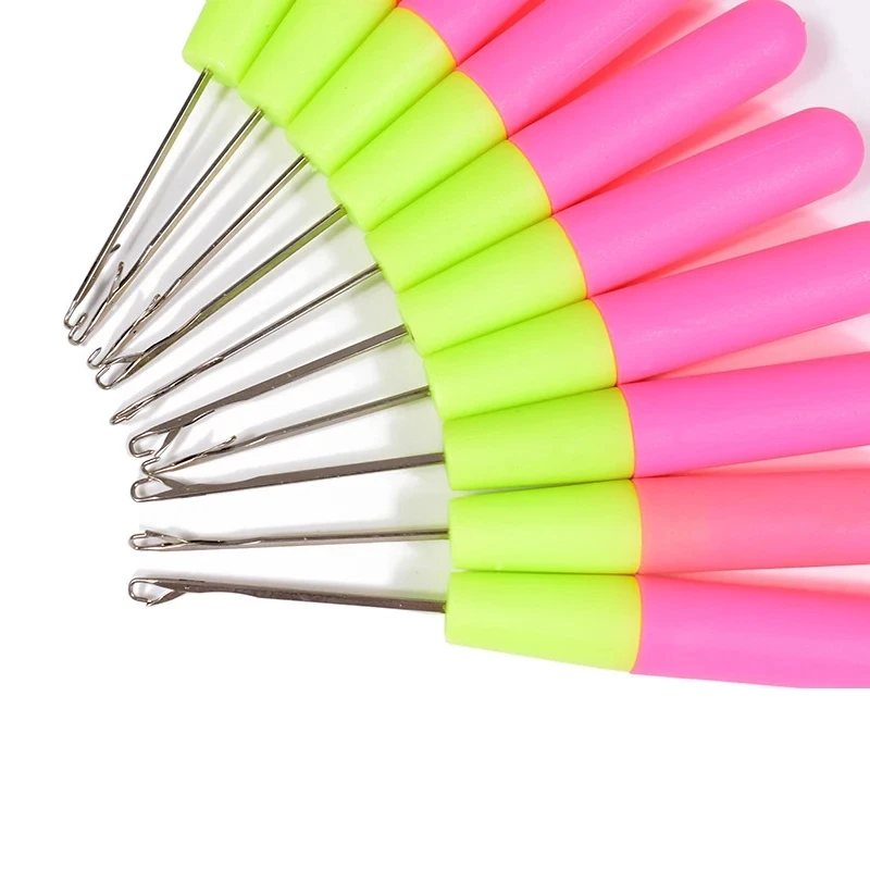 

Crochet Hook Needle Plastic Knitt Hair Crochet Needles For Making Braiding Dreadlock Hair Tools