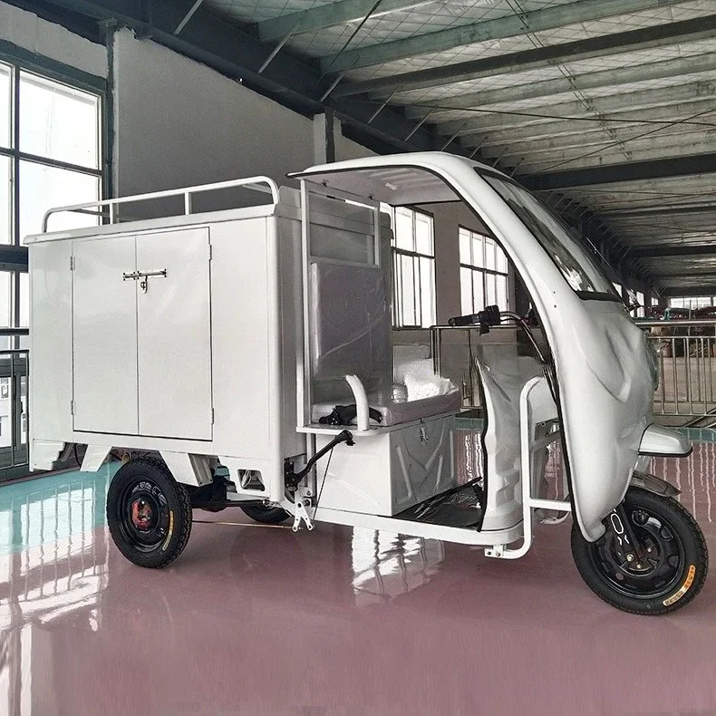 DurableSemi-enclosed fully enclosed 1.5 meters 1.8 meters electric three-wheeled express truck pulling delivery box semi-enclose