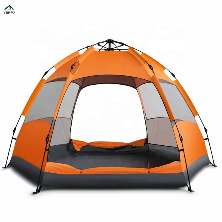 YEFFO 5-6 Person big Family automatic Pop up foldable double layer Tent for camping hiking beach