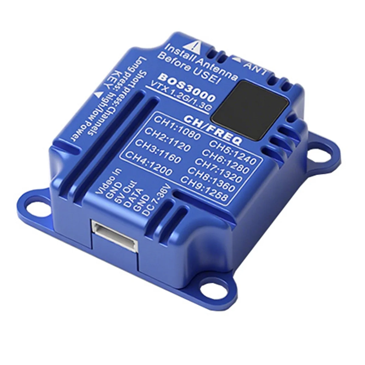 

2025+1,2 ГГц 1,3 ГГц 3 Вт VTX+1,2G 12-канальный приемник 3000 МВт 9-канальный FPV видео-аудио передатчик PAL/NTSC для FPV Long Rang RC Drone