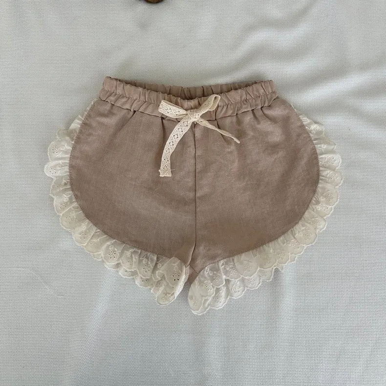 Baby Clothes Fashion Comfortable Loose Breathable Shorts 2024 Summer Korean Style Baby Girls Sweet Cute Playful Fresh Shorts