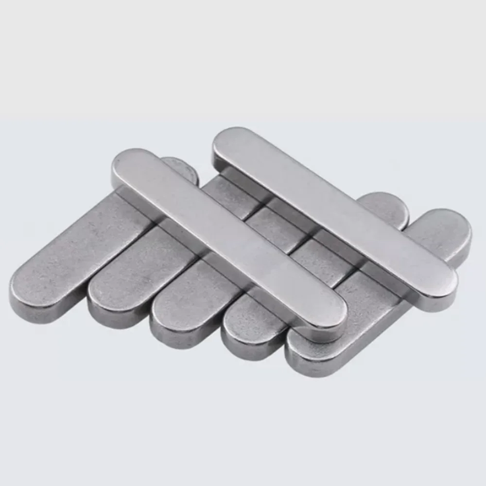 M3 M4 M5 M6 M8  A2 304 Stainless Steel Parallel Drive Shaft Keys Round Ended Feather Key Length 8mm - 60mm