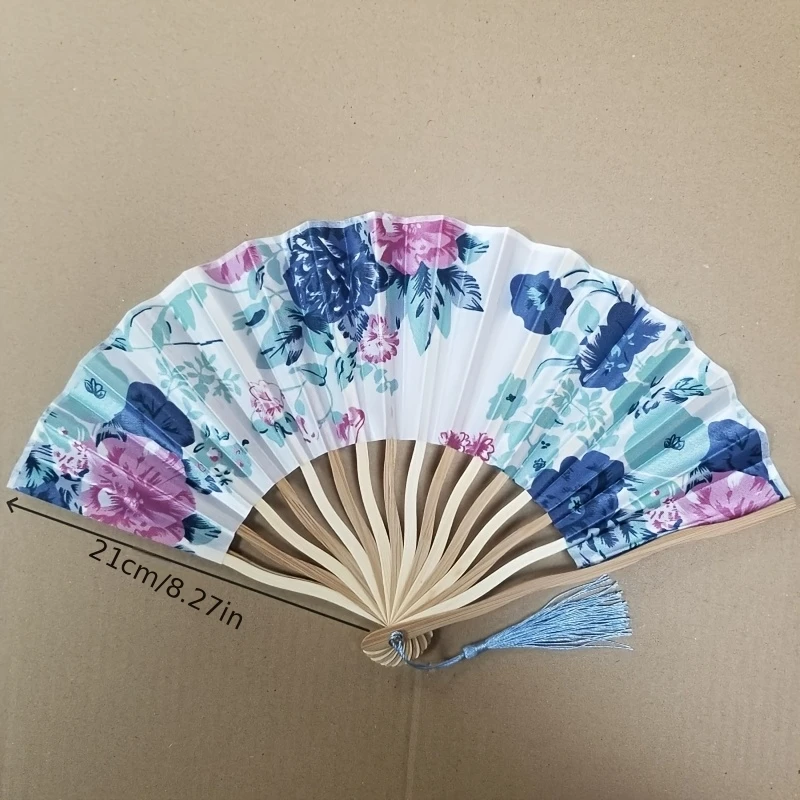 6Pack Retro Dragon Knife Shell Folding Hand Fan, Random Designs & Random Colors Foldable Fan, Lightweight Pocket Fan for Cosplay