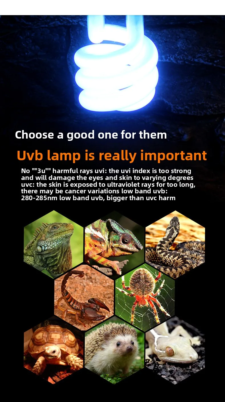 NOMOY ND-18 الطيف الكامل نمو النبات لمبة الشمس عالية الكثافة UVB الزواحف مصباح فيتامين D3 التوليف ضوء لسحالي السحفاة #5