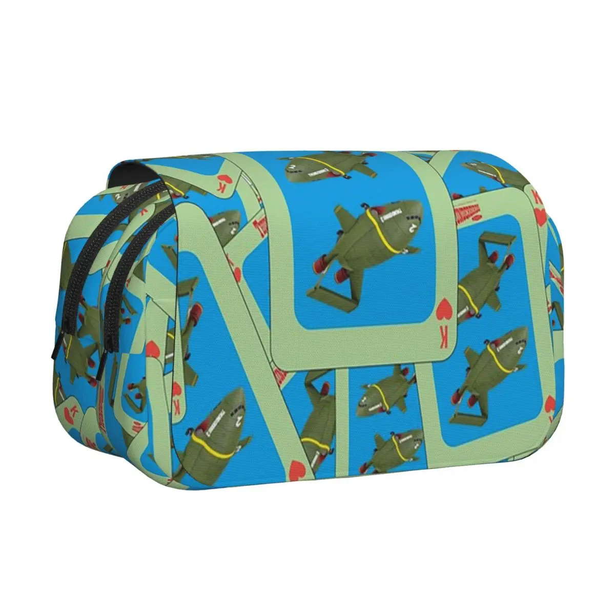 Thunderbird Retro Series By Gerry Anderson Pencil Case Pencil Pouch Hard Shell Leather Large Storage Pen Box Pencil