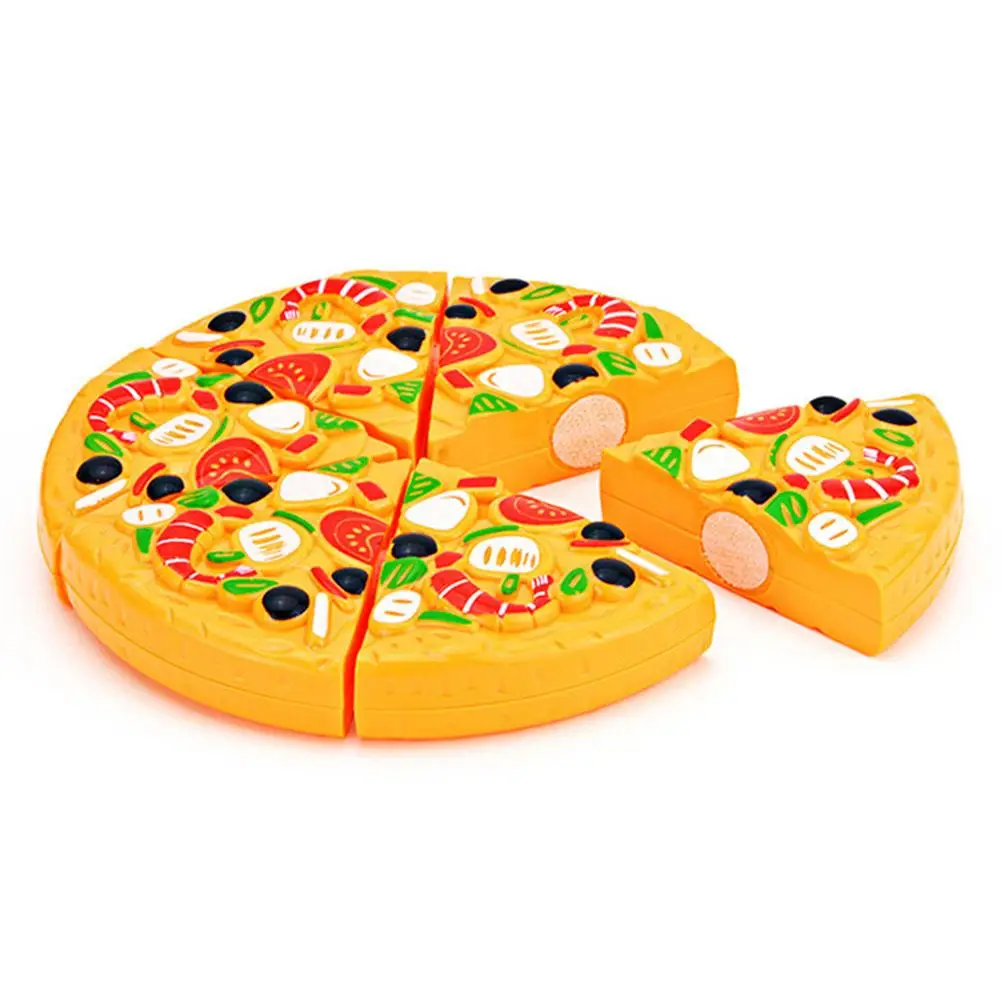 Simulated Pizza Toy For Kids Cutting Food Toy Children's Kitchen Cooking Gift Pizza Toy Pretend Play Delicious Pizza Family C3R7