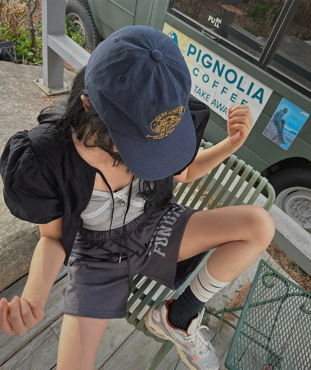 Ele ปักโบว์ Bubble Sve irt ผู้หญิงบาง Hollow out อินเทรนด์ผ้าฝ้าย ort Sve รอบ Ne