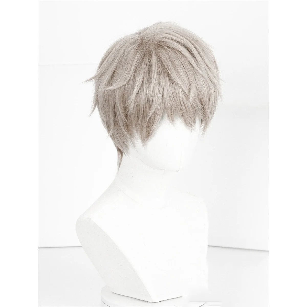 

Lian Yu Shen Kong Shen Xing Hui Cosplay Wig Linen Gray Curled Edge Style Cosplay Wig