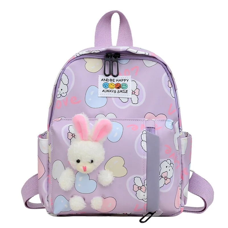 

Kids Backpack 2-7 Years Old Baby Backpack Lightweight Cartoon Rabbit Kindergarten Girls Schoolbag Preschool Bag for Toddlers