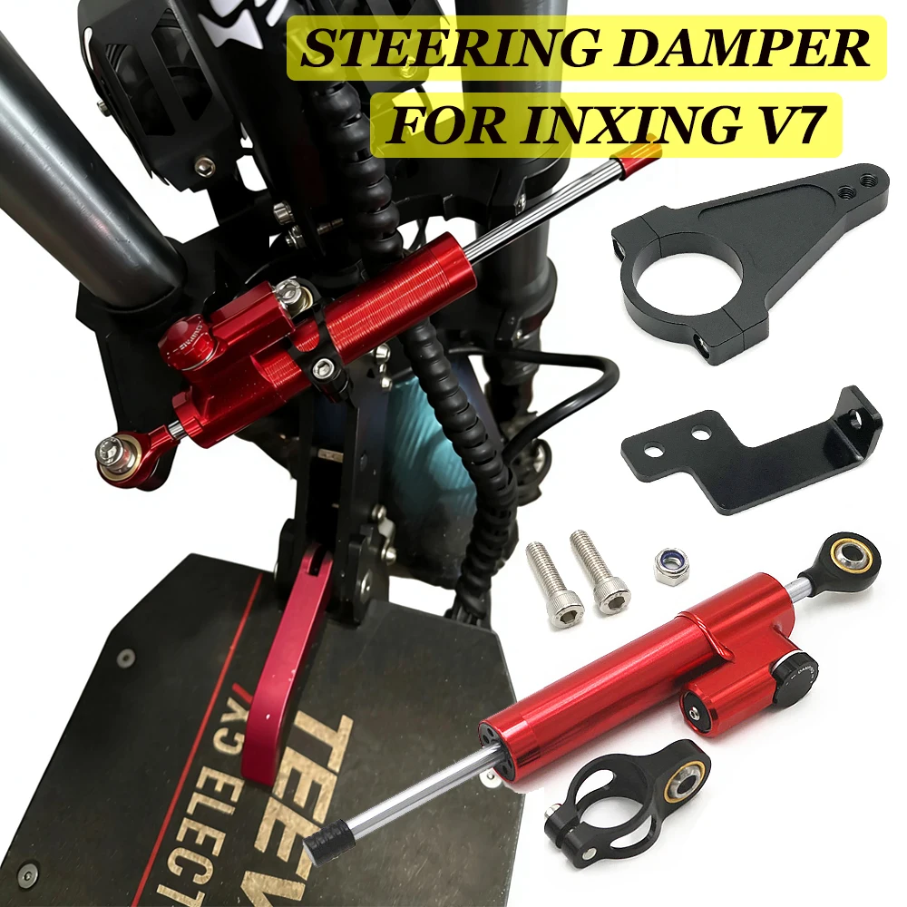 

Направленный демпфер рулевого управления с кронштейном для электросамоката Inxing V7: улучшение скоростной устойчивости и безопасности