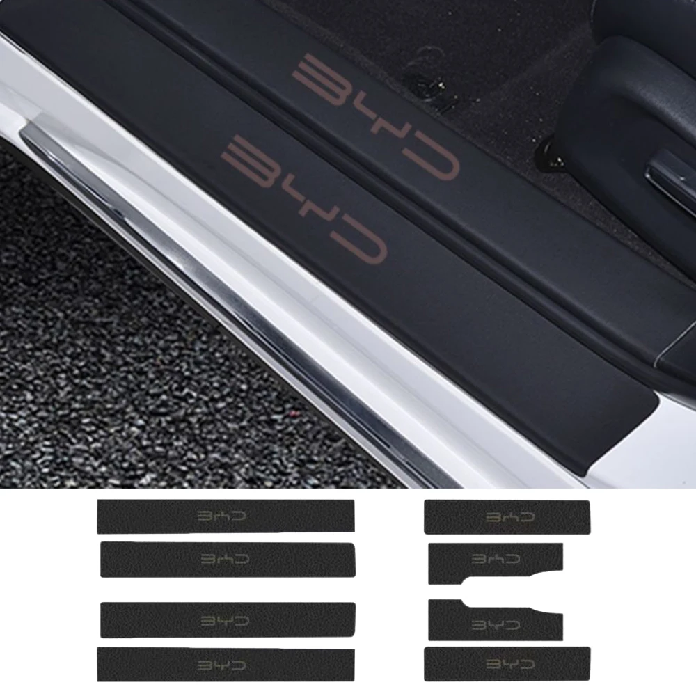 

Автомобильная кожаная пороговая полоса, разработанная для BYD Dolphin ATTO 3, Защитная Наклейка на багажник, водонепроницаемая лента, наклейки, защитная пленка