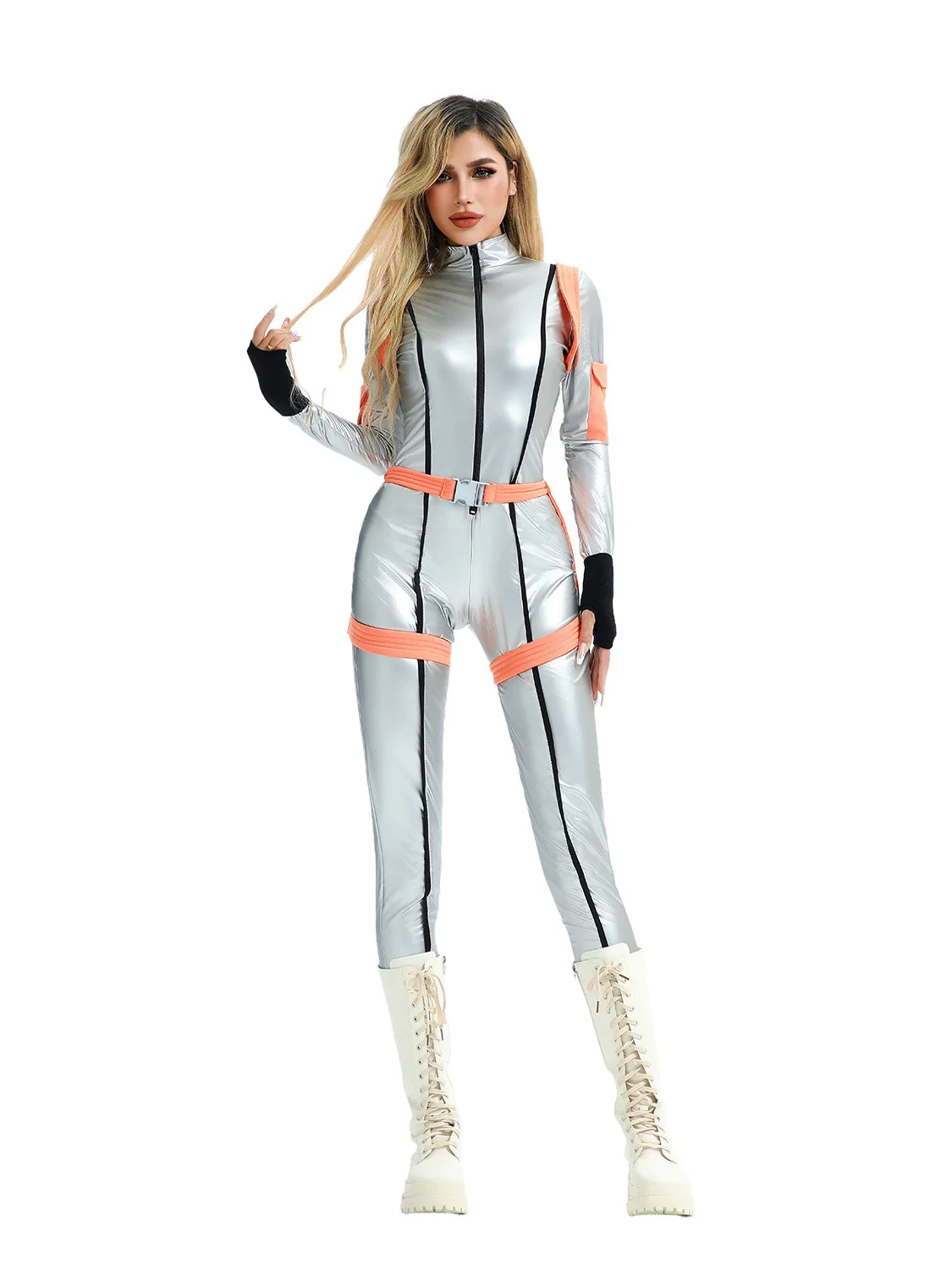 

Halloween Alien Astronaut Space Suit Iron Man Stage Performance Costume Women's Traditional Chinese Clothing Spring 2024