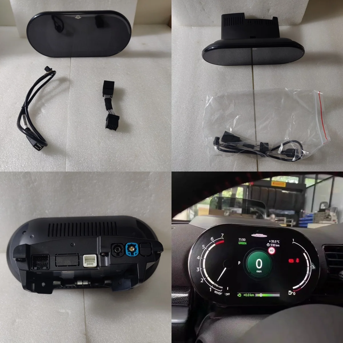Car LCD Dashboard Panel 5'' New For BMW Mini R56 R60 2004-2014 LCD Digital Cluster Speedometer Instrument Panel Multifunctional