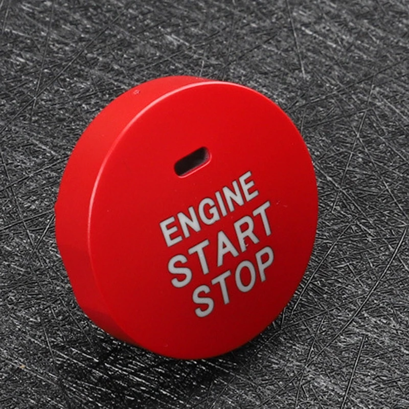 1PCS ABS Red Car Engine Start Stop Switch Cover New Ignition Button For Lexus RX NX UX CT ES Automobile Interior Accessories