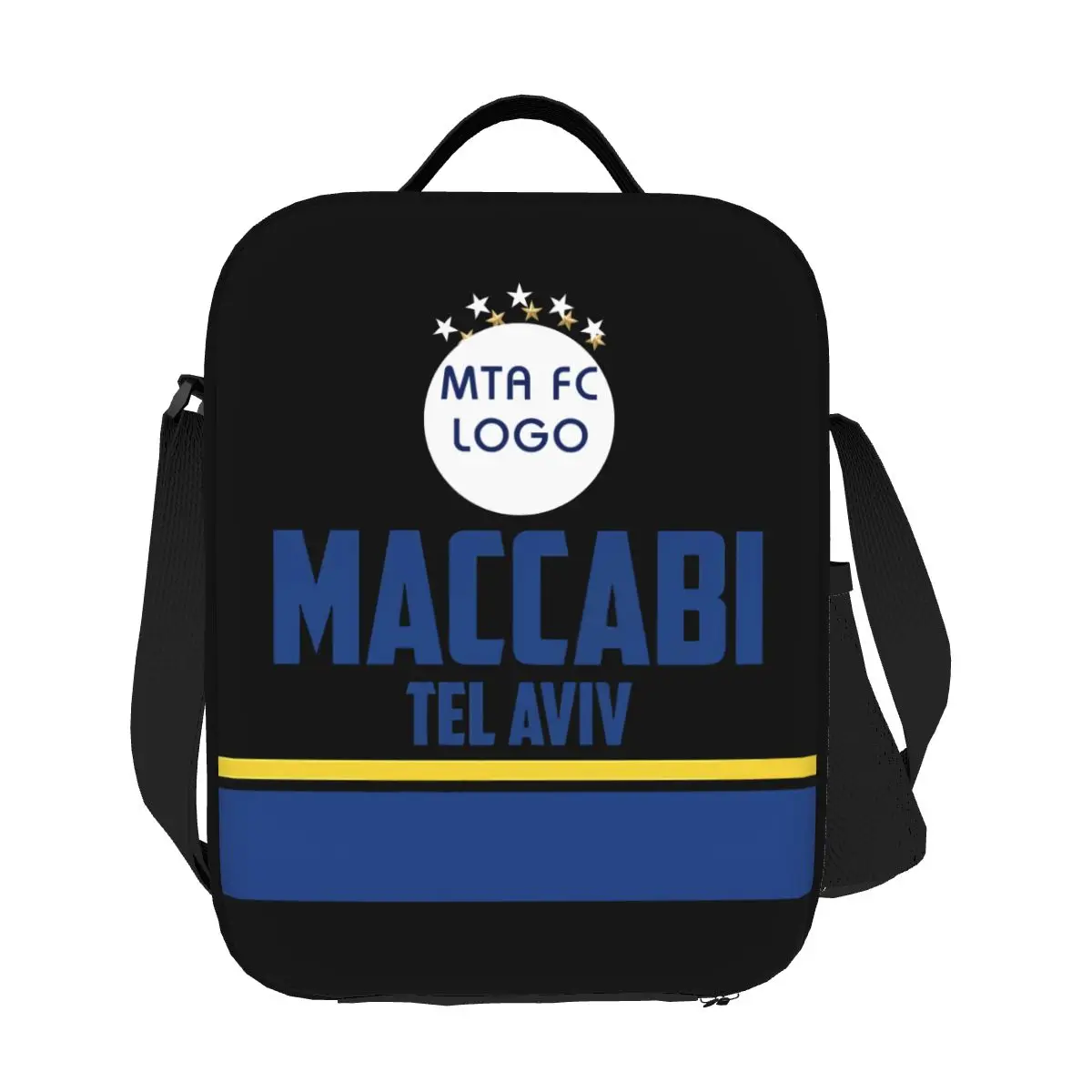 

Maccabi Tel Aviv Large Picnic Lunch Bag Lunchbag Tote Bag Insulated Thermal Lunch Box Container Organizer