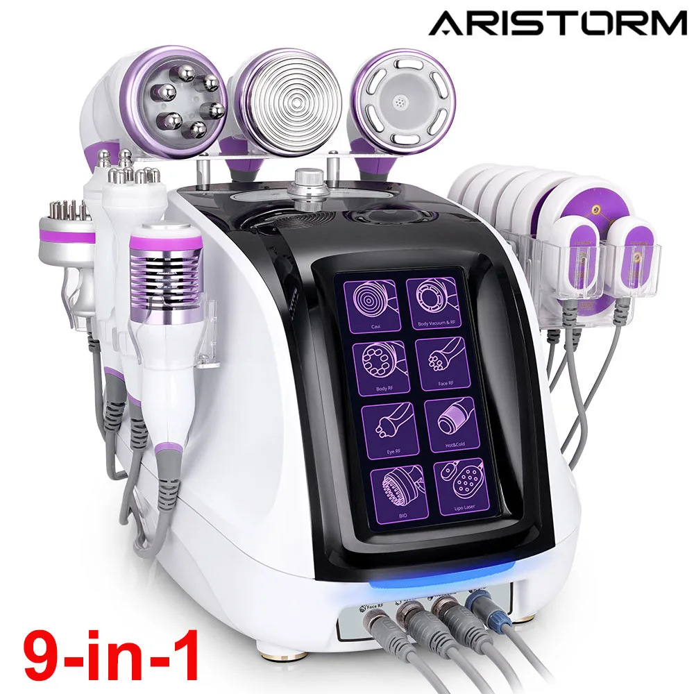 Aristorm 40k Cavitation 2.5 RF Slim Microcurrent Hot Cold Hammer Beauty Machine