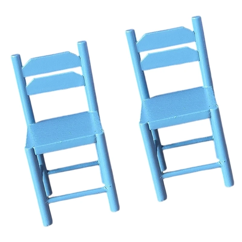 1/12 Nhà Búp Bê Ghế Nội Thất Gỗ Nhà Bếp Thu Nhỏ Cảnh Màn Hình Phụ Kiện 15UB