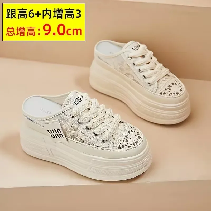 

Platform Sneakers Women Summer New Breathable Mesh Wedge Casual Sport Shoes Non slip Woman Vulcanize Shoes