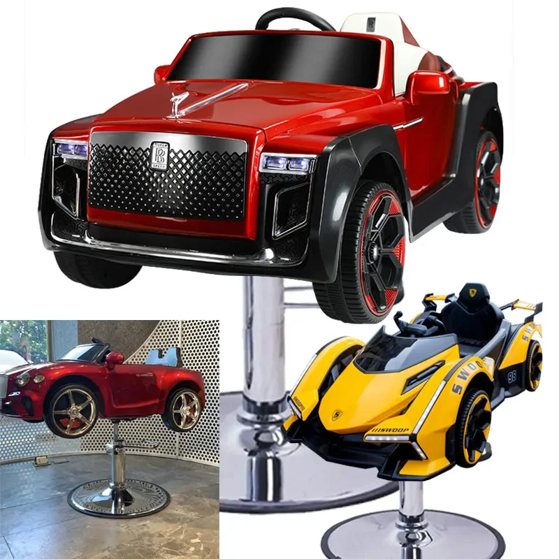 Children's Barber Chair Cutting Chair Hairdressing Seat Hair Salon Barber Shop Special Large Space Lifting Chair Simulation Car