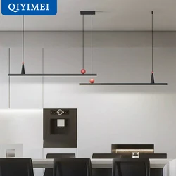 Restaurant Lamps Kitchen Dining Room Pendant Lamps Dining Lamp Nordic Black Lights Dining Table Bar Lamp Long Light Home Decor