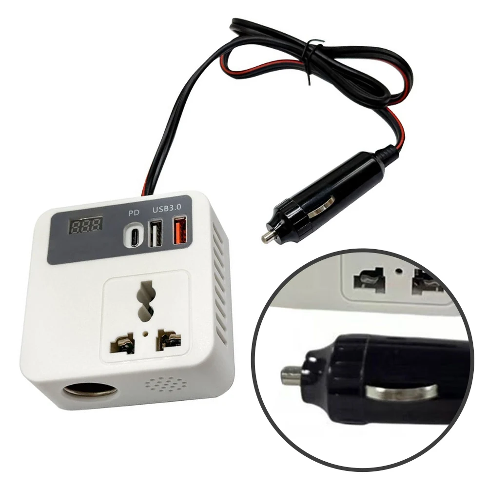 Auto Inverter 12v/24v A 110/220V Caricatore Camion Scheda di Alimentazione Convertitore Porta USB 82x83mm Auto Inverter Strumento di Potere batterie parte