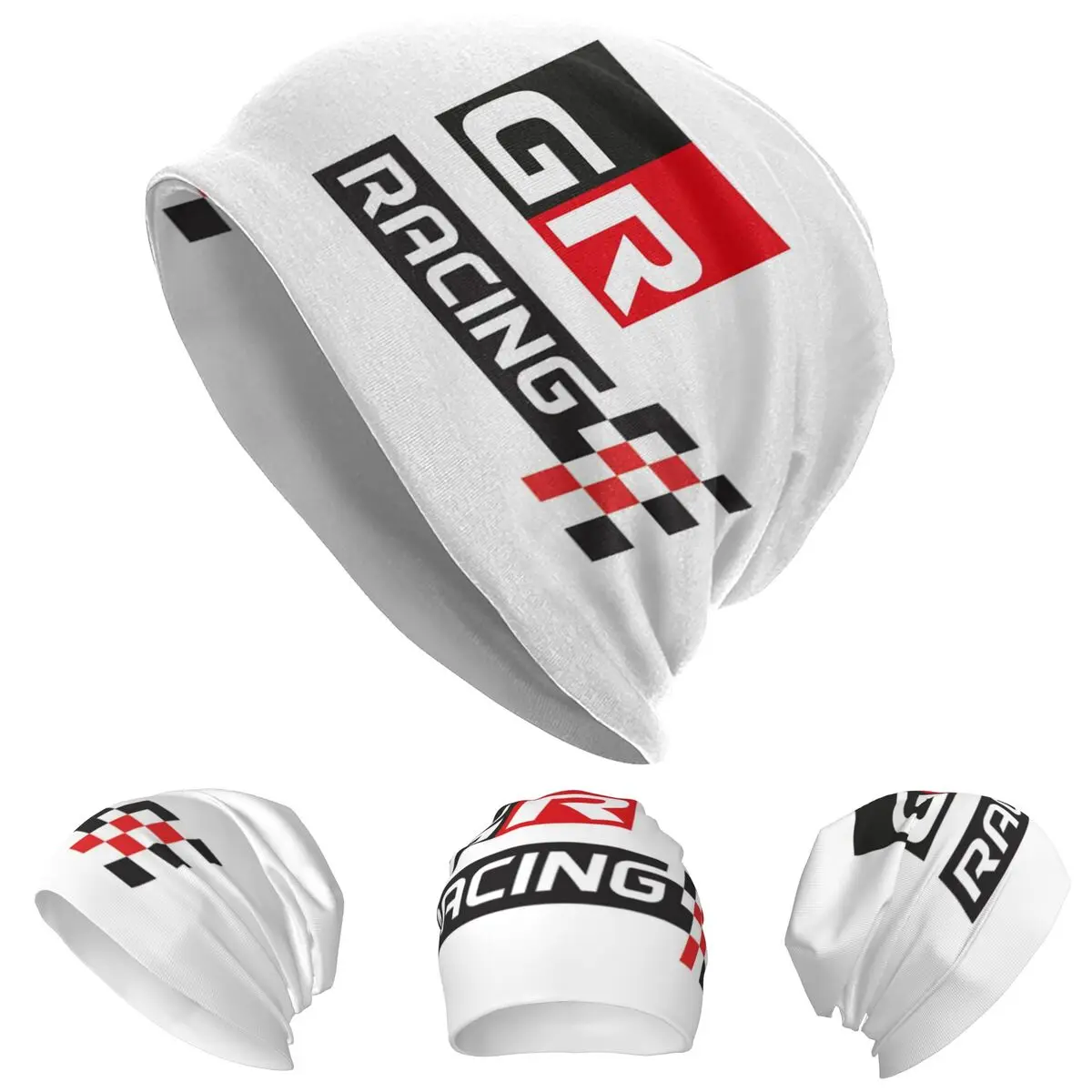 

GR Logo Gazoo Racing GR Sport Skullies Beanies Hats Warm Autumn Winter Outdoor Cap Knitted Bonnet Caps for Unisex Adult