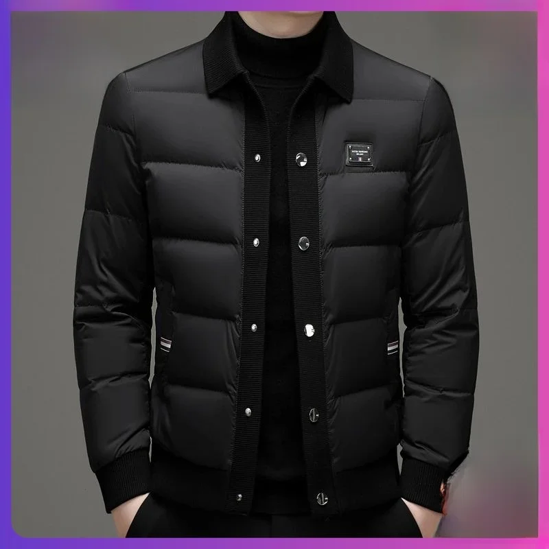 

Мужская модная стеганая куртка Pierre Cardin с теплым пуховым наполнителем, осенне-зимняя, повседневная, утолщенная, из нейлоновой ткани