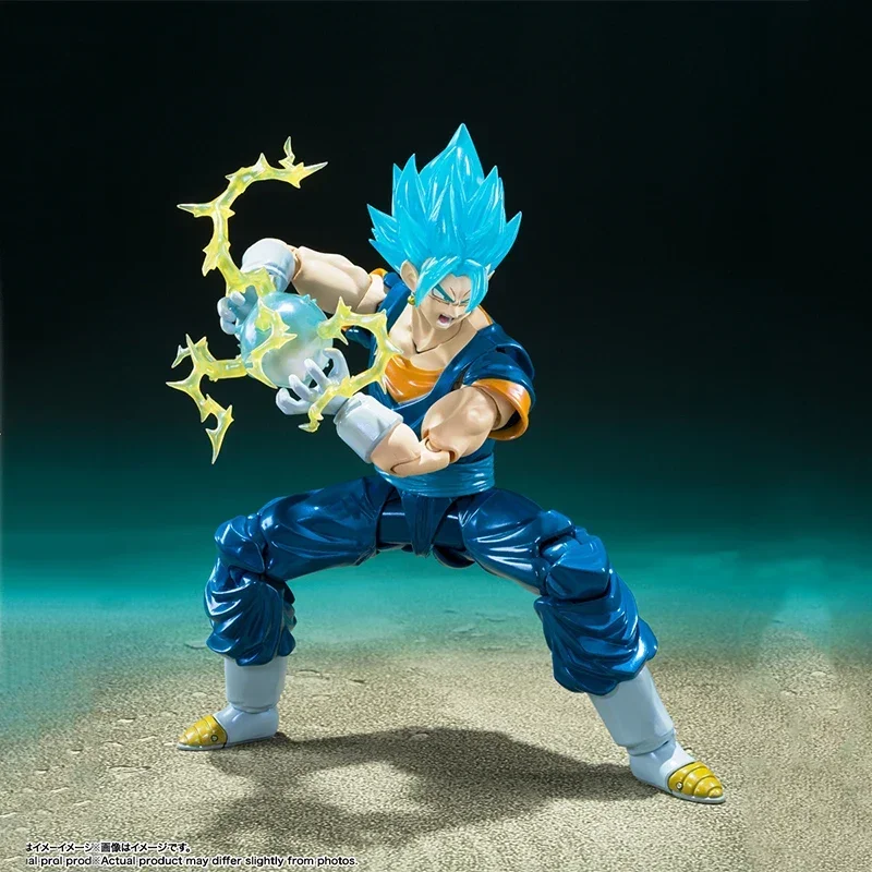 ของแท้ Bandai S.H.Figuarts Dragon Ball Super Saiyan พระเจ้า Vegetto Action อะนิเมะรูปตุ๊กตาสะสมรูปปั้นเครื่องประดับของขวัญ