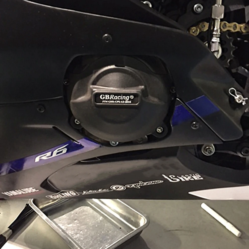 Cubierta de motor GB Racing YZF R6 2006 ~ 2023 para accesorios de cubierta de protección de embrague de alternador de motocicleta YAMAHA