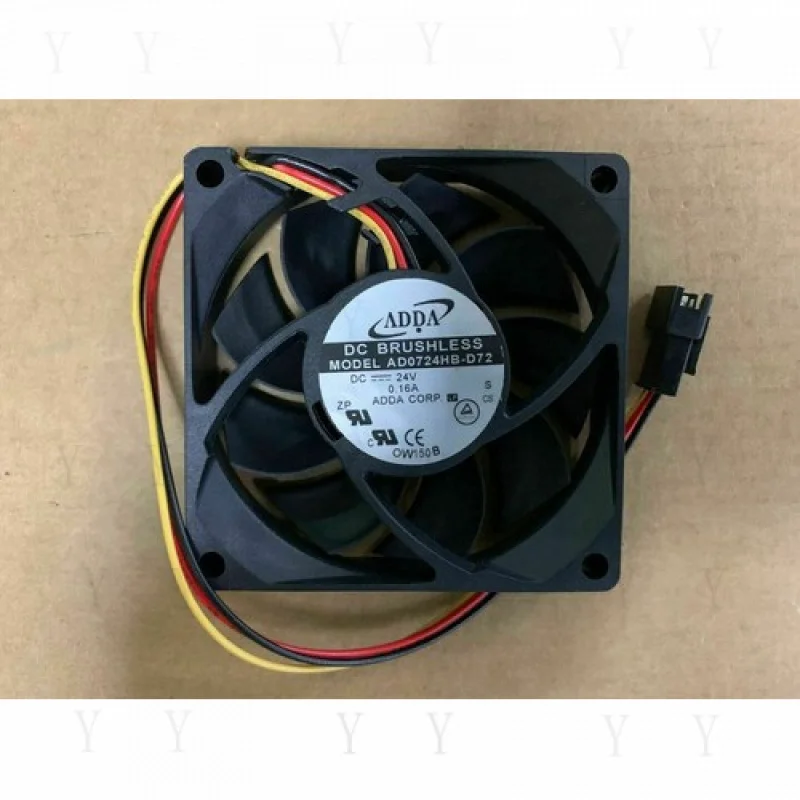 

Y+ 1pcs for ADDA AD0724HB-D72 7CM 24V 0.16A AD0724HB-D72 7015 Inverter Cooling Fan