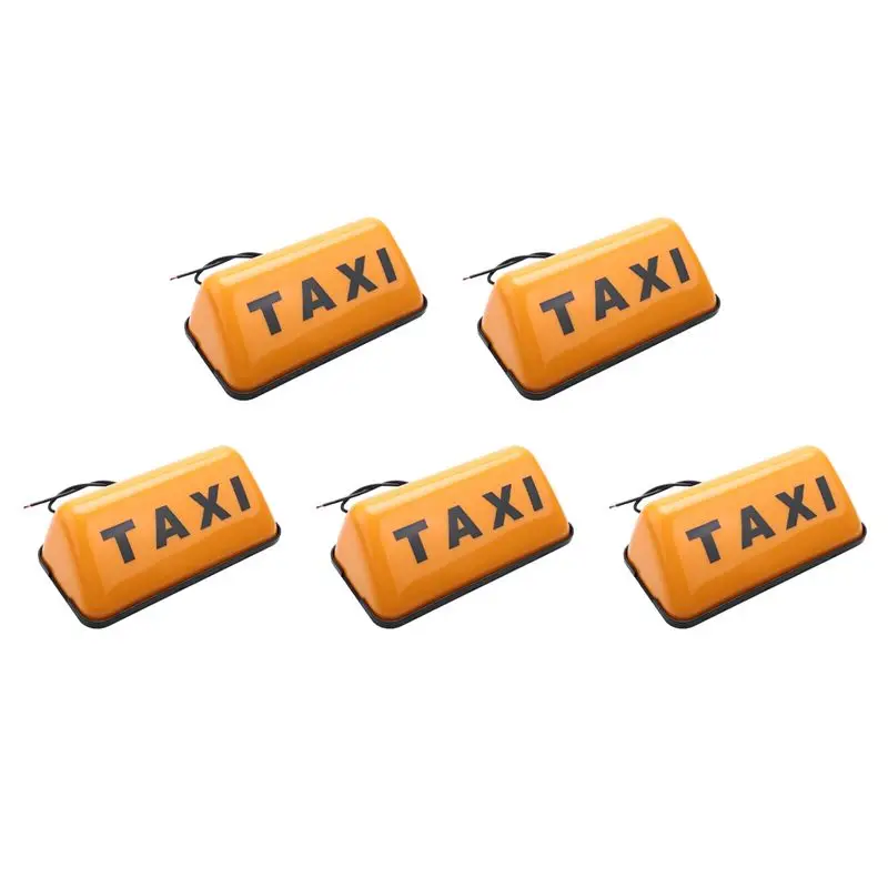 Strange 5X TAXI Led Indicator Light Sign LED Day Light Car Daytime Running Lights DC 12V 3W Auto Driving Roof Top Cab LED Sign