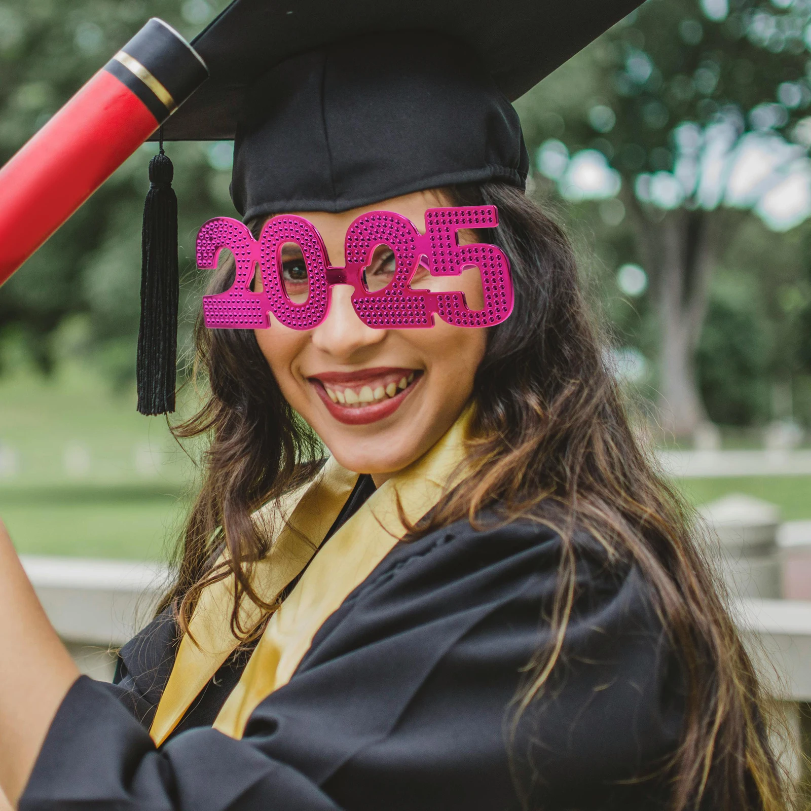 2025 السنة الجديدة نظارات حفلات الرجال النساء مضحك النظارات ديكور الدعائم زي ملحق مهرجان الاحتفال يمكن ارتداؤها المزحة