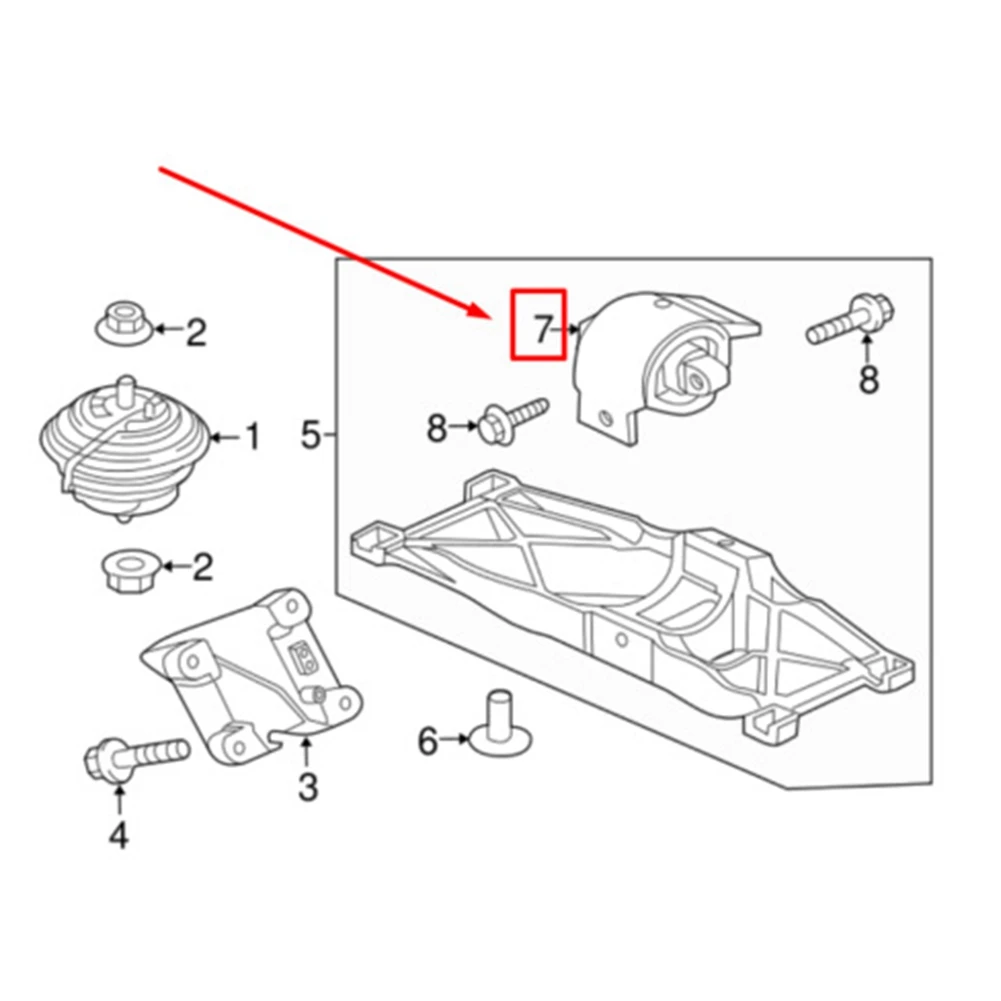 

A040-Rear Gearbox Mount C2D38505 For Jaguar XJ8 XJR XF XJ XK Super V8 Transmission Bracket