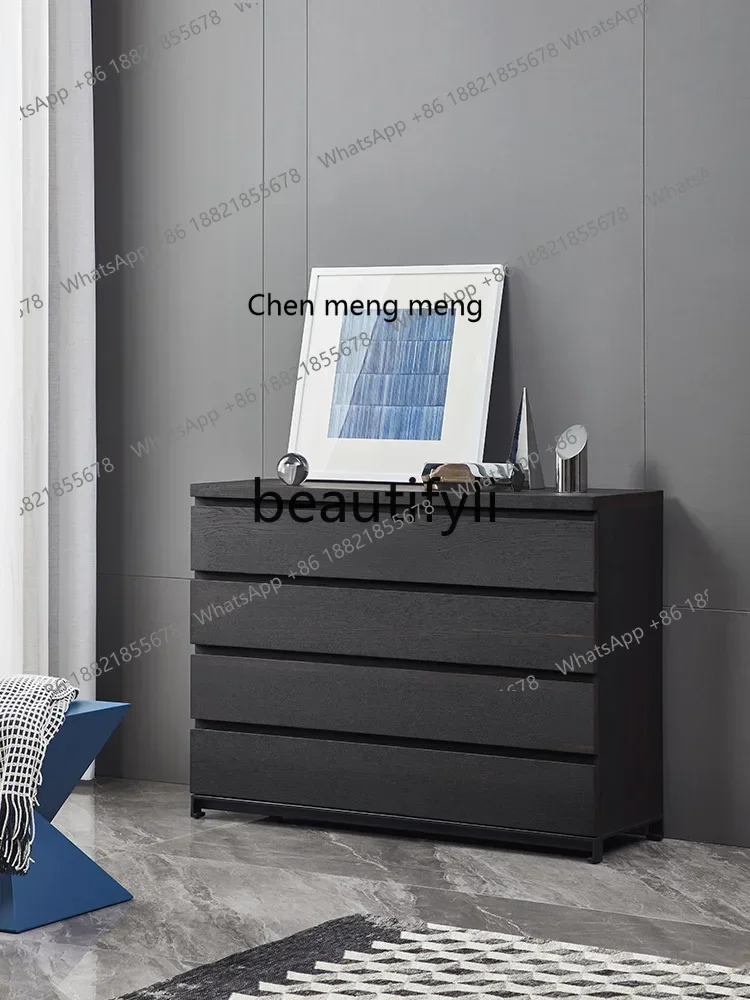 X FH  Italian Minimalist Three Four Five Chest of Drawers Combination Bedroom Modern Minimalist Storage Storage Chest of Drawers