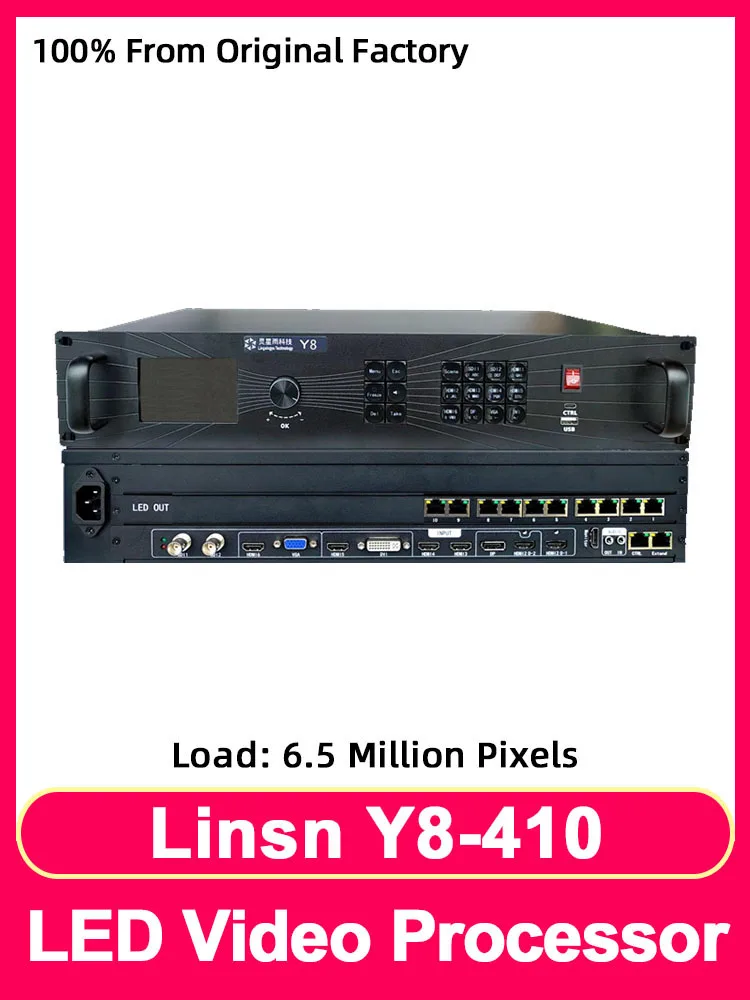 

Linsn Y8-410 Video Processor RGB Full Color Module LED Display Screen Controller Supports HDMI2.0 1.2 DP VGA DVI Signal Input