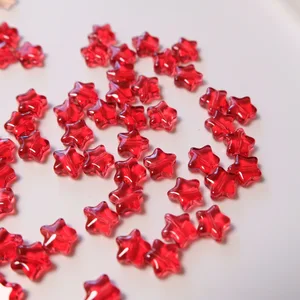 Frosted Gradiente Cor Estrela Beads, Vidro Checa, Loose Spacer Beads para Fazer Jóias, Handmade DIY Acessórios, 8mm, 50 Pcs por lote 11 principais vendas contas tcheca - №10