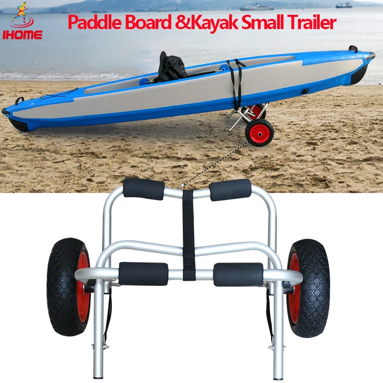 Universal Trailer for Lure Paddle Board &Kayak Paddle Board Kayak Trolley Alloy Canoe Kayak Rafting Boat Remove Trailer