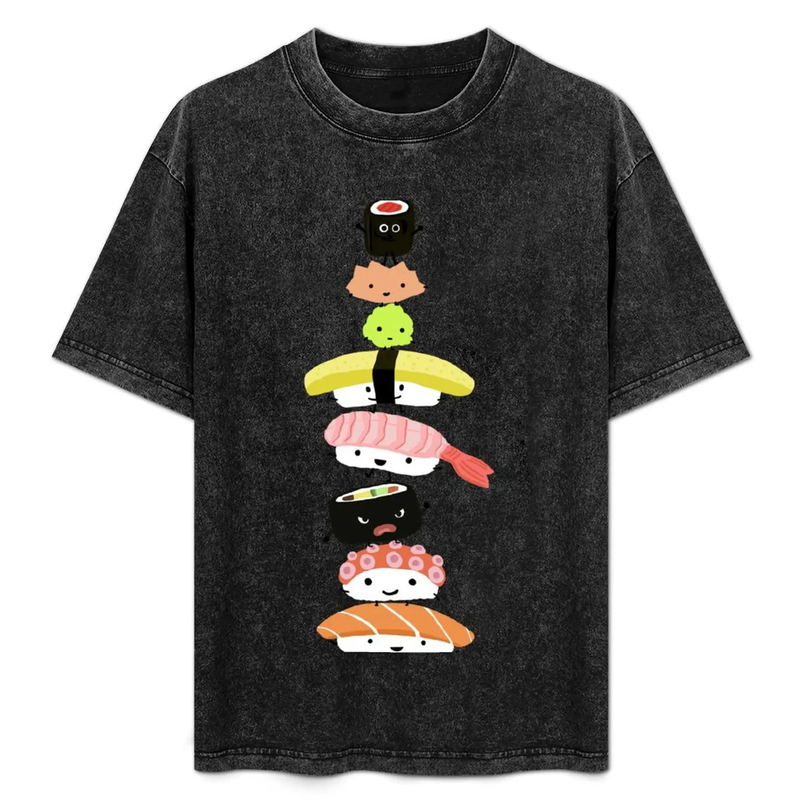 

Sushi Stack T-Shirt Big Size Short Sleeve Casual Top
