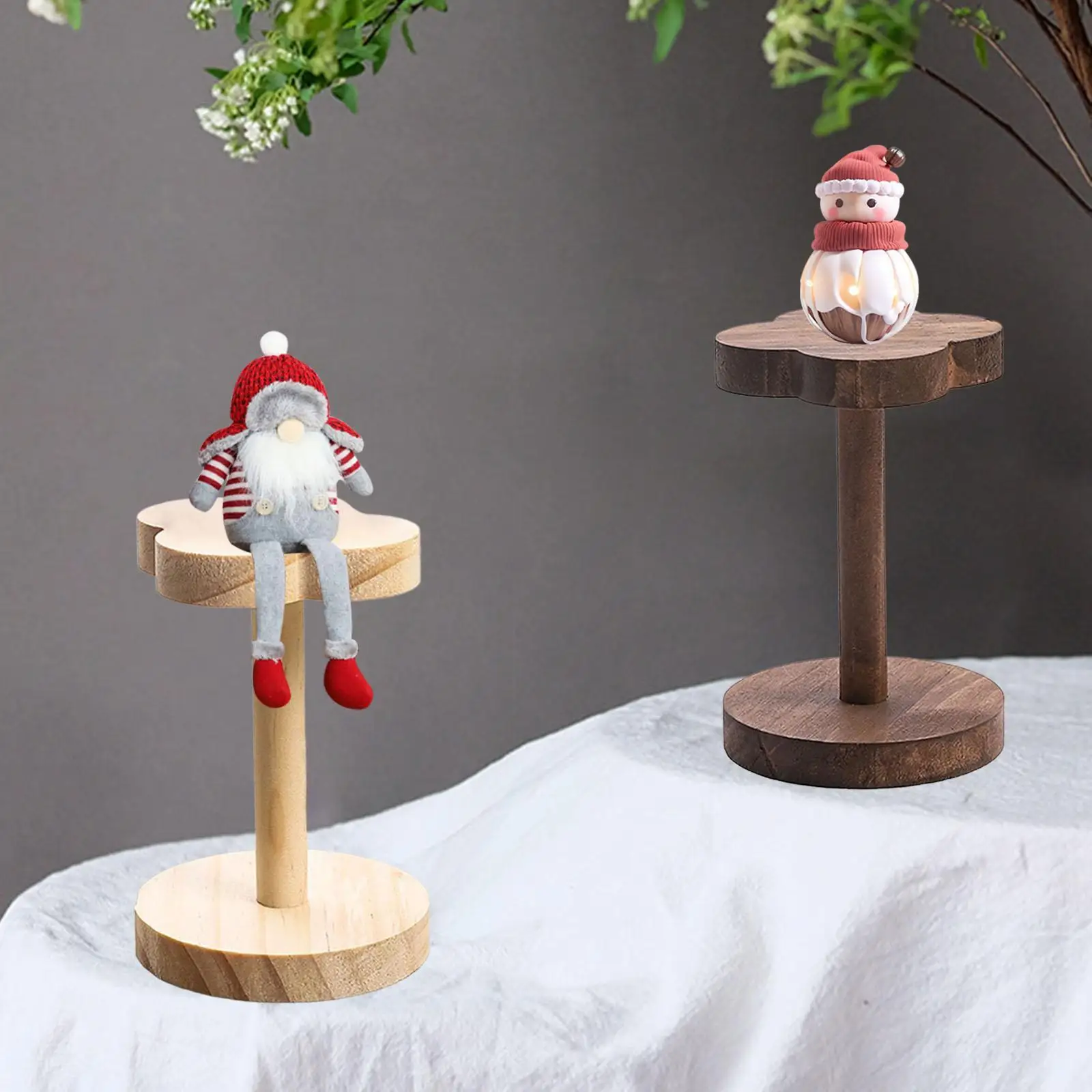 Display Stand Decoration Multipurpose Wood Sturdy Shelf Cupcake Riser for Showcase Desktop Perfume Action Figure Collectibles