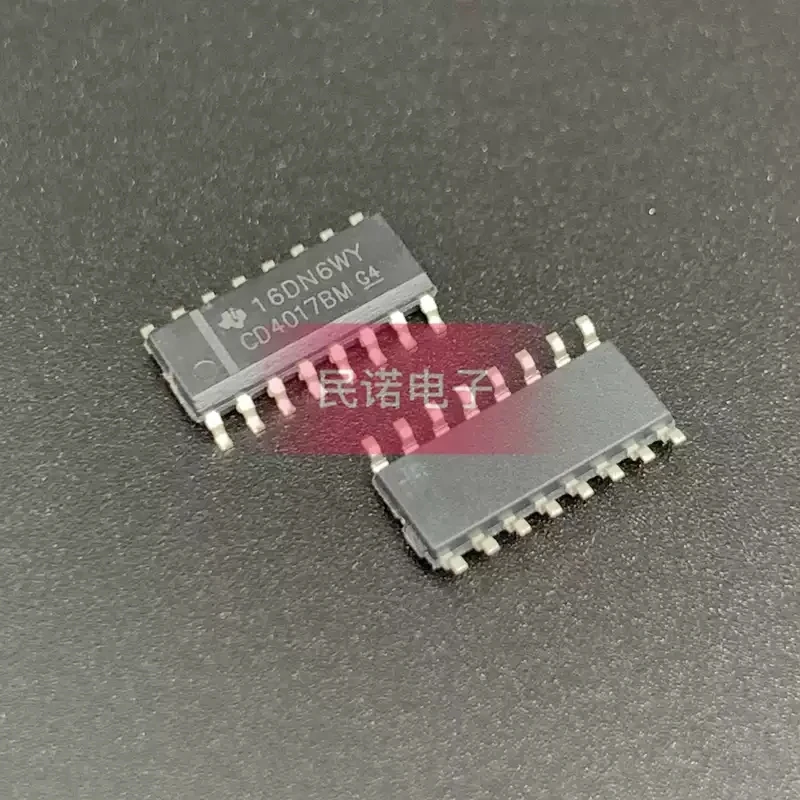 5pcs New CD4017 CD4017BM HCF4017 Logic Chip Decimal Counter SOP16