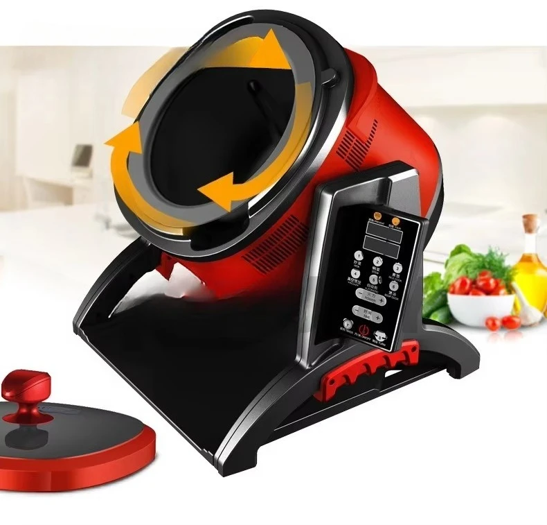 

Household Cooking Machine Automatic Intelligent Cooking Robot 6L Small Drum Fried Rice Machine Cooking Pot