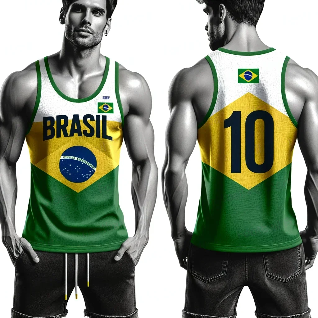 Children's basketball special edition vest Brazilian special edition T-shirt gym training uniform children's training vest new