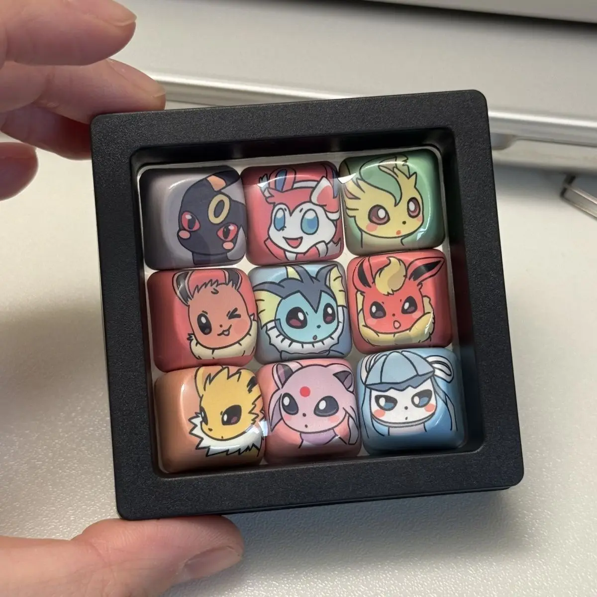 Pokémon Eevee family keycap MOA height cross-axis keycap PBT sublimation Hanlin page turner ESC