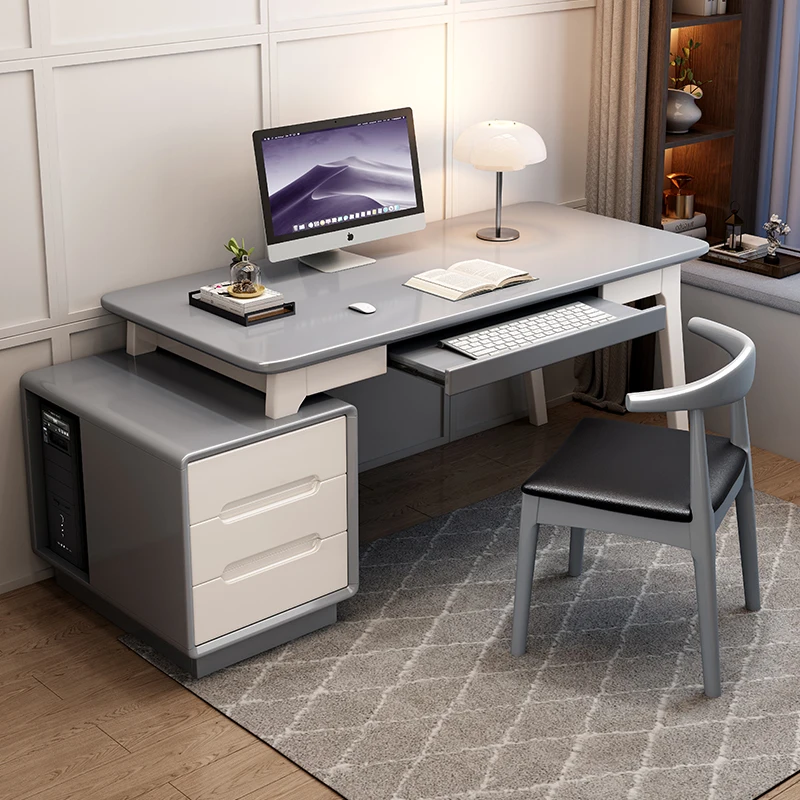 Mobile Office Room Desks Gaming Bedroom Sedentary White Computer Desk Drawer Equipment Mesas De Computador Furniture Home