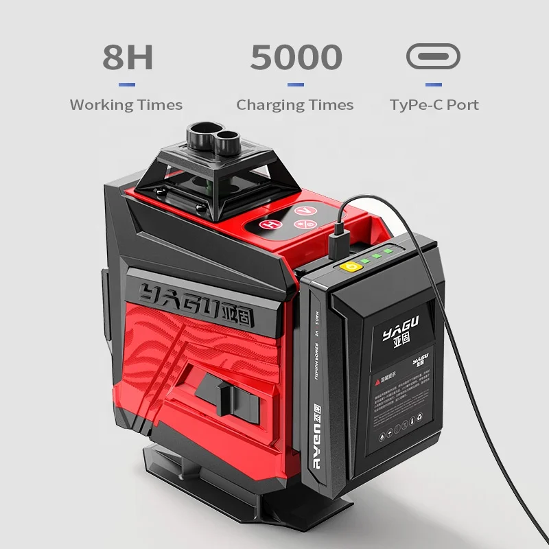 360 Nivel Laser Level for Construction High Quality Horizontal and Vertical 4D 16 Lines Laser Level