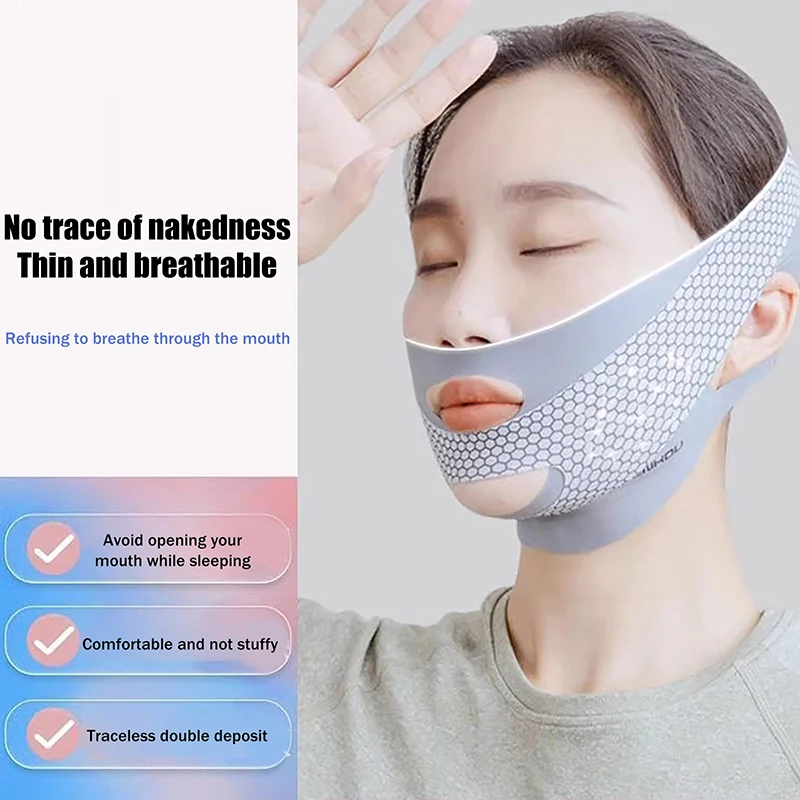 Opaska do liftingu twarzy, modelowanie twarzy w kształcie litery V, opaska wyszczuplająca i relaksująca, masaż redukujący podwójny podbródek